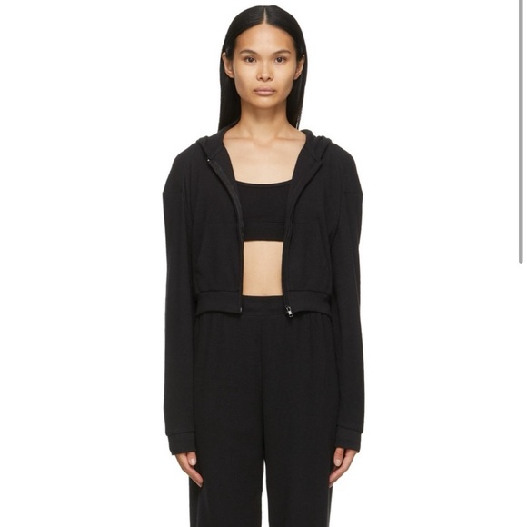 SKIMS Black Cropped Hoodie - Picture 5 of 7